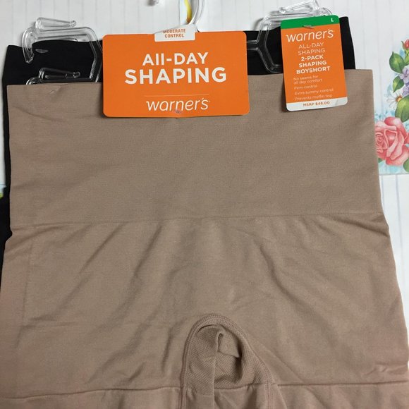 Warner's All-Day Shaping 2-Pack Boyshort (Large) - Picture 12 of 16